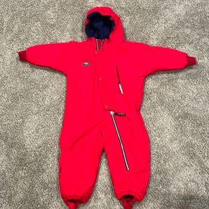 L.L. Bean snow suit.